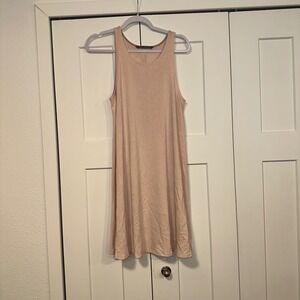 Free Fly Womens XL Sleeveless Tank Dress Casual‎ Blush Pink bamboo Viscose Blend